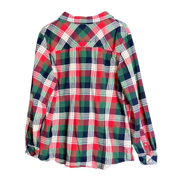 Legendary Whitetails Flannel Shirt Mens XXL Red Green Plaid Work Outdoors Hiking - Picture 3 of 12